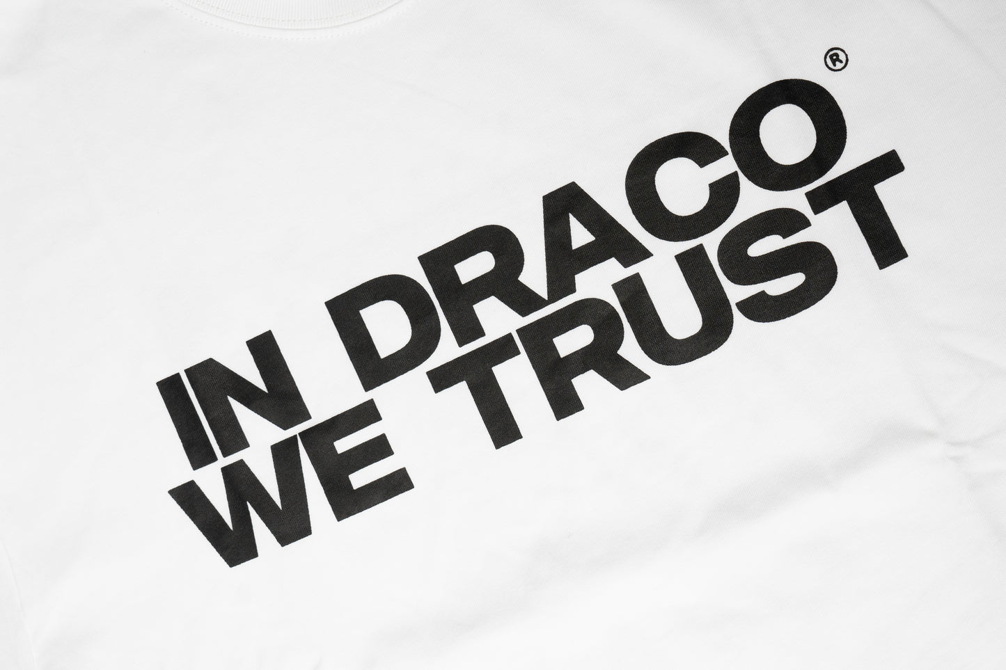 White In Draco We Trust Tee (Premade)