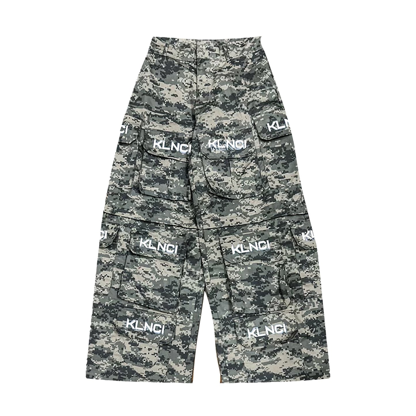 KLNCI GREY MULTI-POCKET CARGOS